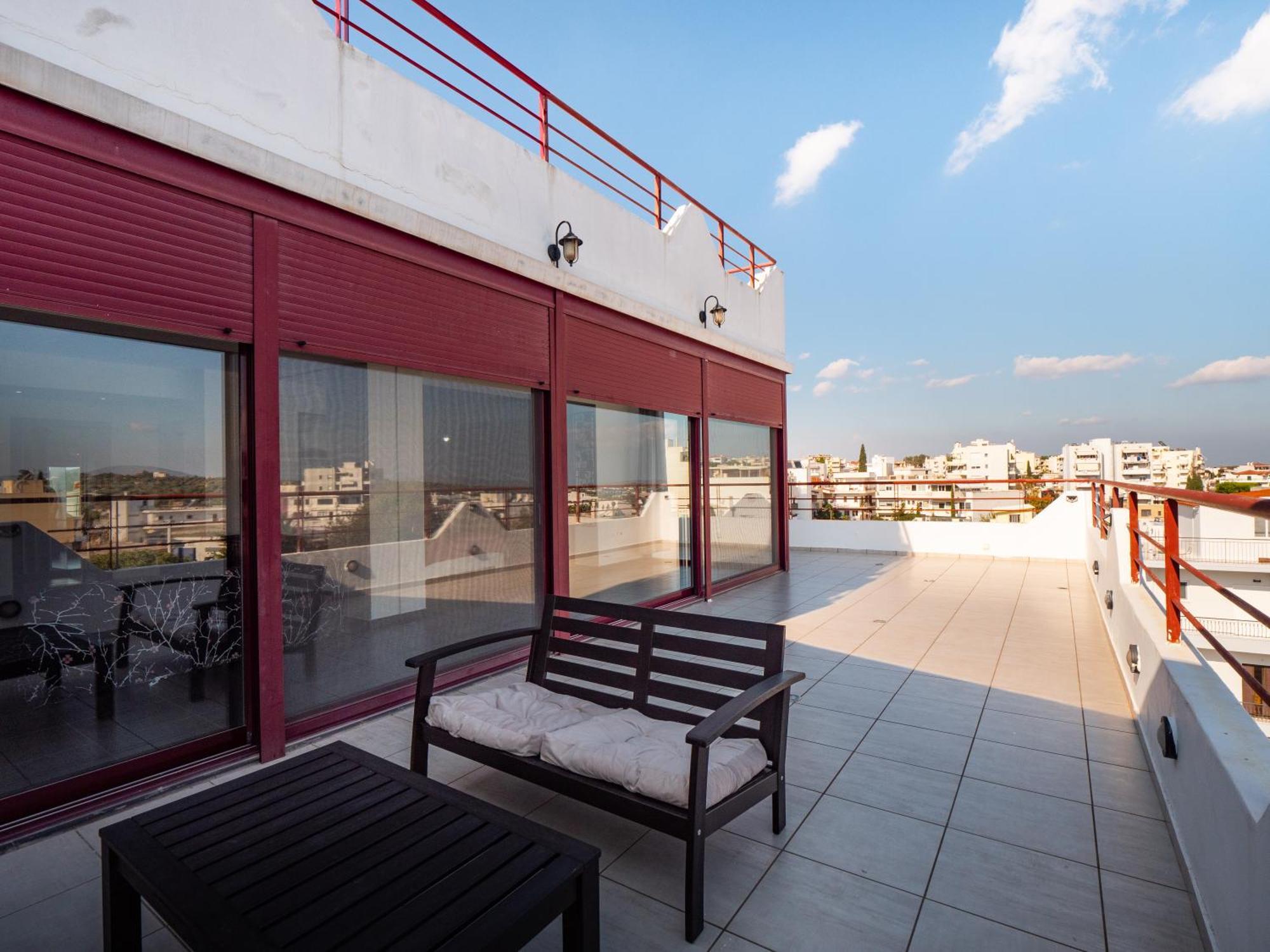 Luxury View Apartment 10Min From Athens Airport Koropíon Dış mekan fotoğraf